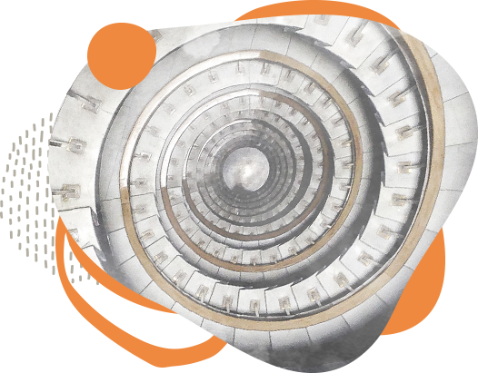 Escalera en espiral como símbolo de proceso terapéutico en psicólogos El Escorial